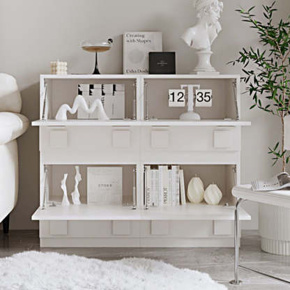 Nordic Wood Modular 1-Cabinet Rectangular Side Table
