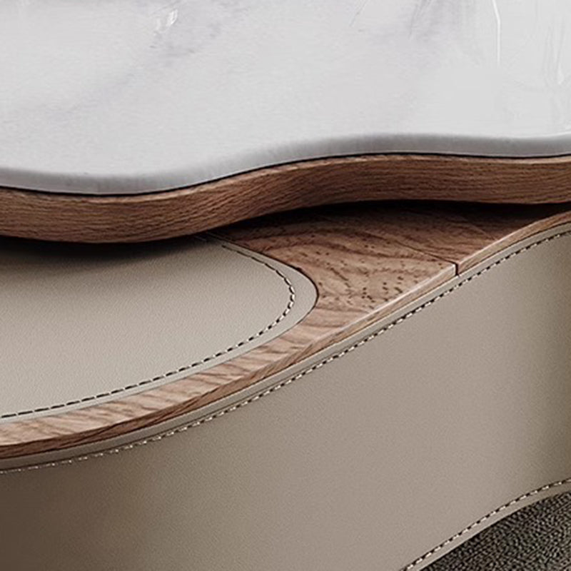 Scandinavian Saddle Leather Cloud Coffee Table