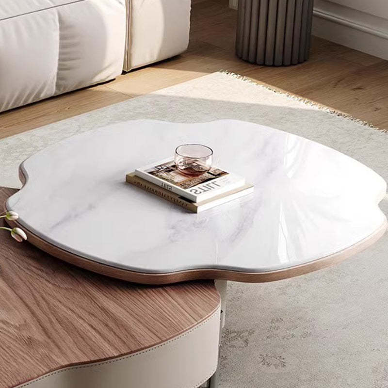 Scandinavian Saddle Leather Cloud Coffee Table