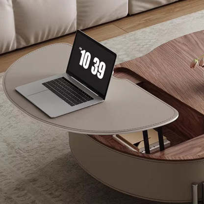 Scandinavian Saddle Leather Cloud Coffee Table
