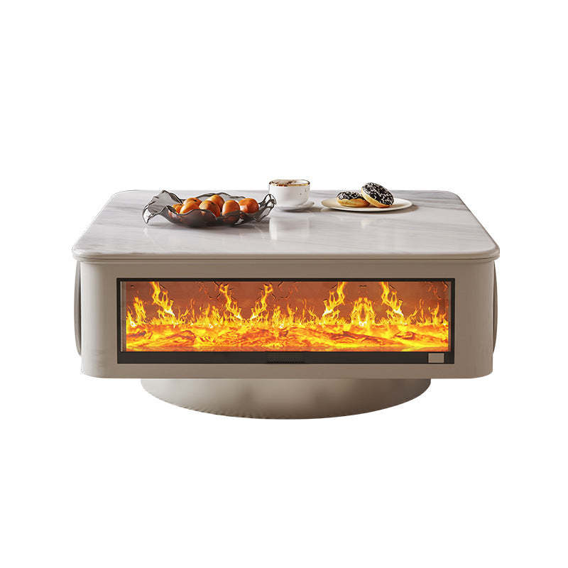 Contemporary Microcrystalline Flame Coffee Table