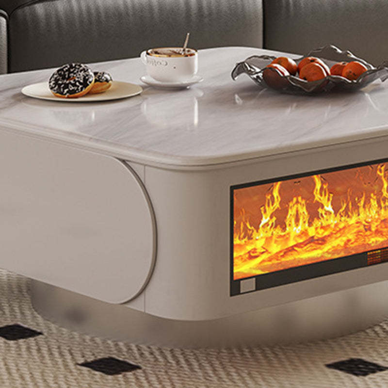 Contemporary Microcrystalline Flame Coffee Table