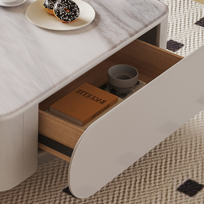 Contemporary Microcrystalline Flame Coffee Table