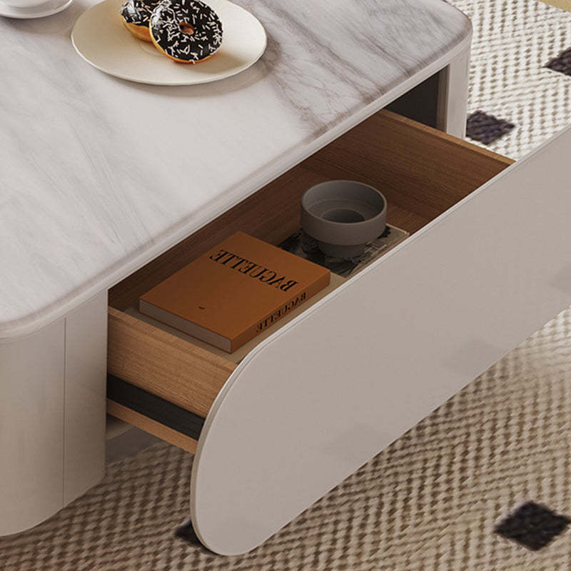 Contemporary Microcrystalline Flame Coffee Table