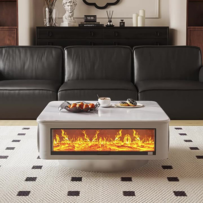 Contemporary Microcrystalline Flame Coffee Table