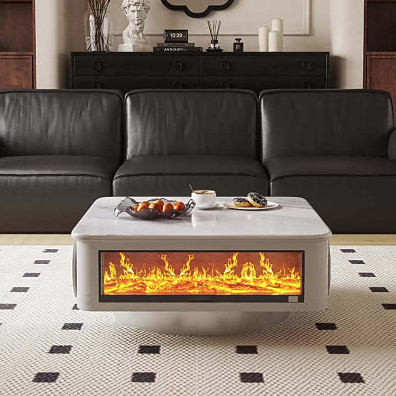 Contemporary Microcrystalline Flame Coffee Table