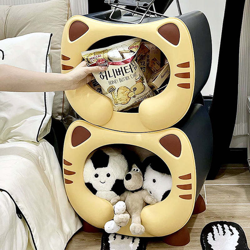 Kids Cartoon Cat Stackable Nightstand