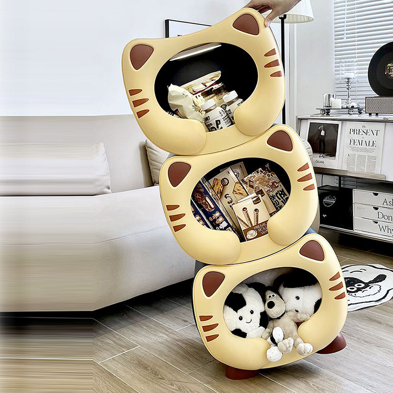 Kids Cartoon Cat Stackable Nightstand