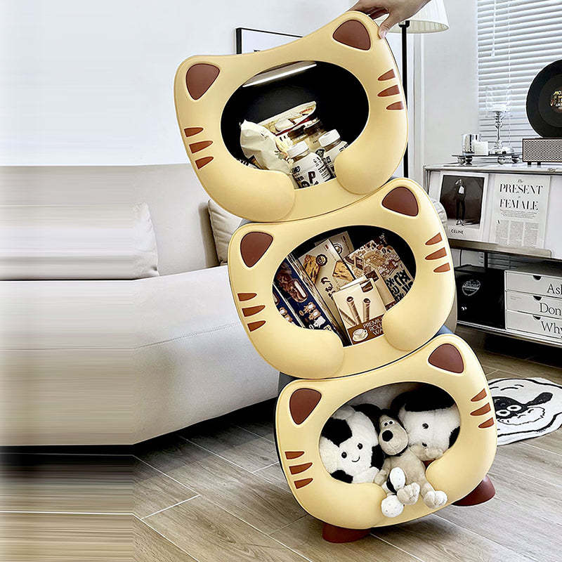 Kids Cartoon Cat Stackable Nightstand