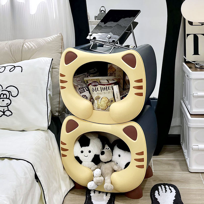 Kids Cartoon Cat Stackable Nightstand