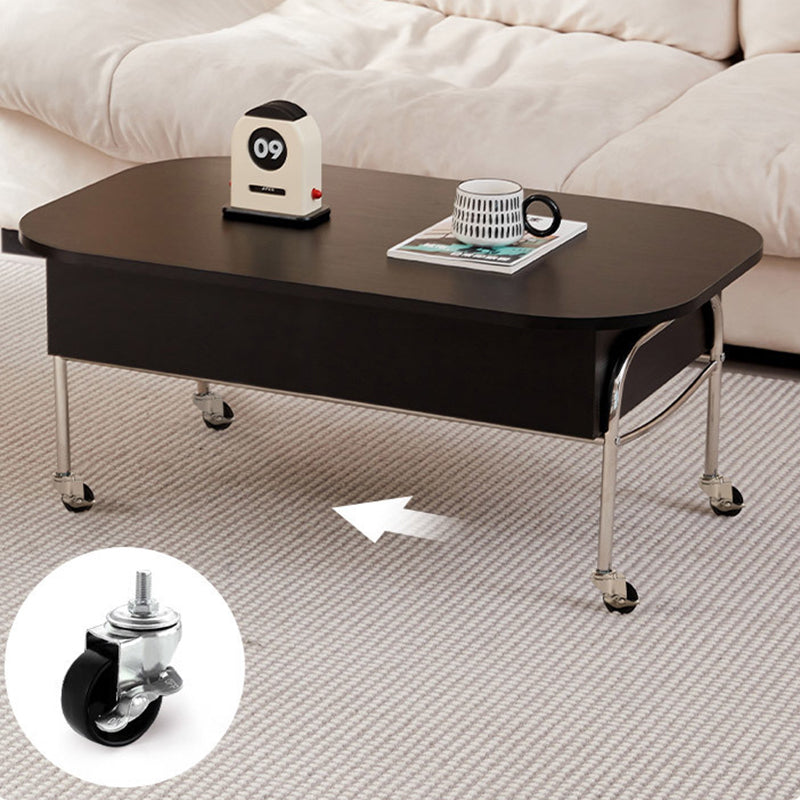 Scandinavian Engineered Wood Liftable 3-Drawer Coffee Table