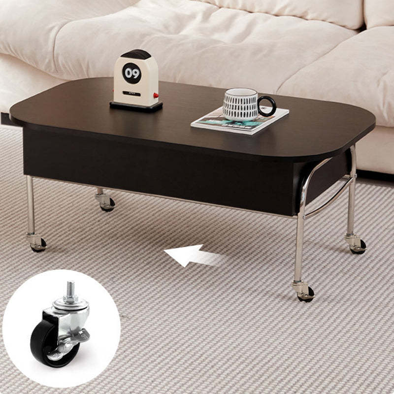 Scandinavian Engineered Wood Liftable 3-Drawer Coffee Table