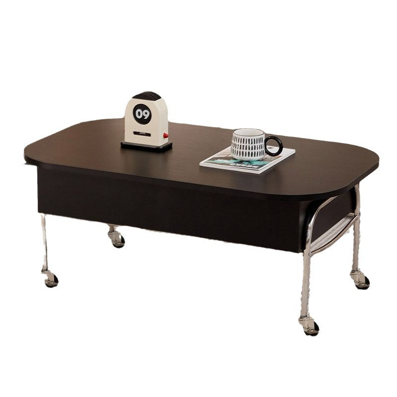Scandinavian Engineered Wood Liftable 3-Drawer Coffee Table