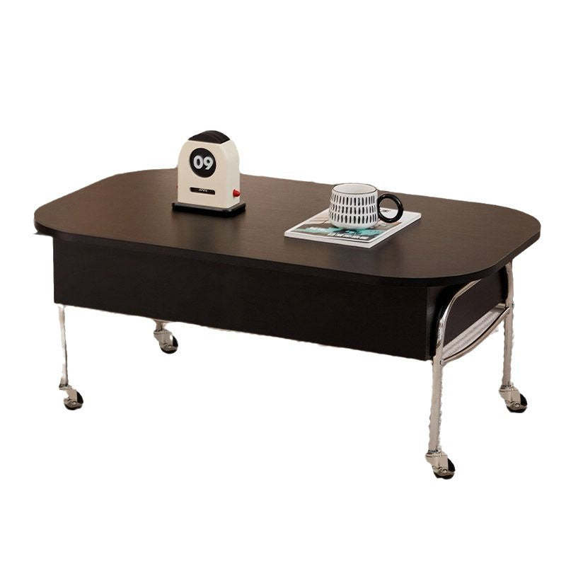 Scandinavian Engineered Wood Liftable 3-Drawer Coffee Table
