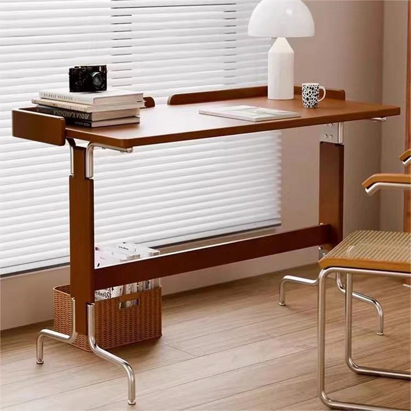Retro Solid Wood Steel Desk