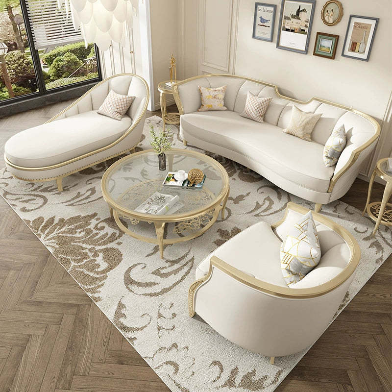European Glass Openwork Carved 2-Tier Coffee Table