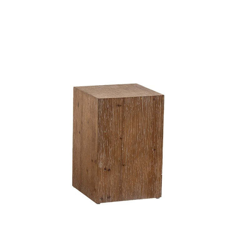 Vintage Cedarwood Cylinder End Table