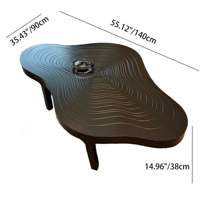 Scandinavian Wood Cloud Growth Ring Coffee Table