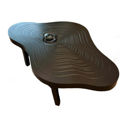 Scandinavian Wood Cloud Growth Ring Coffee Table