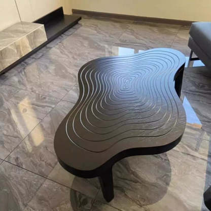 Scandinavian Wood Cloud Growth Ring Coffee Table