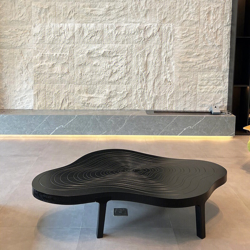 Scandinavian Wood Cloud Growth Ring Coffee Table