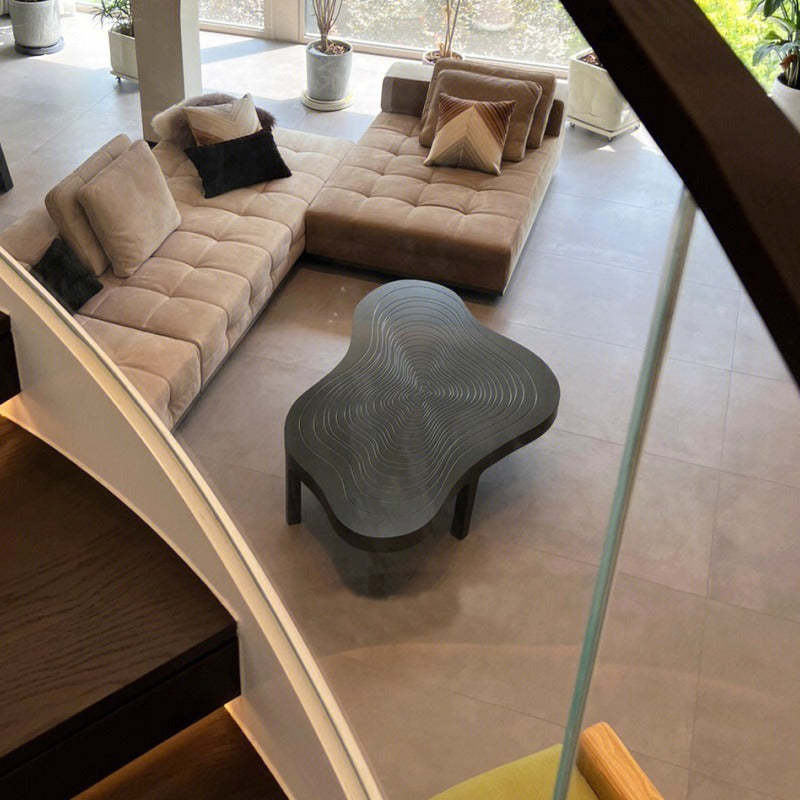Scandinavian Wood Cloud Growth Ring Coffee Table
