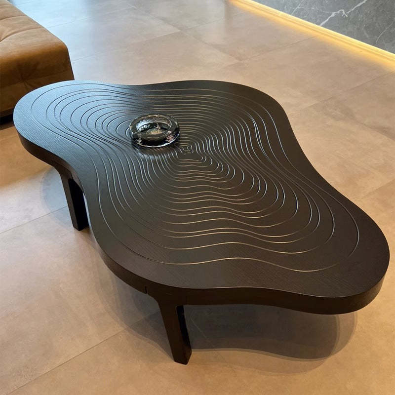 Scandinavian Wood Cloud Growth Ring Coffee Table