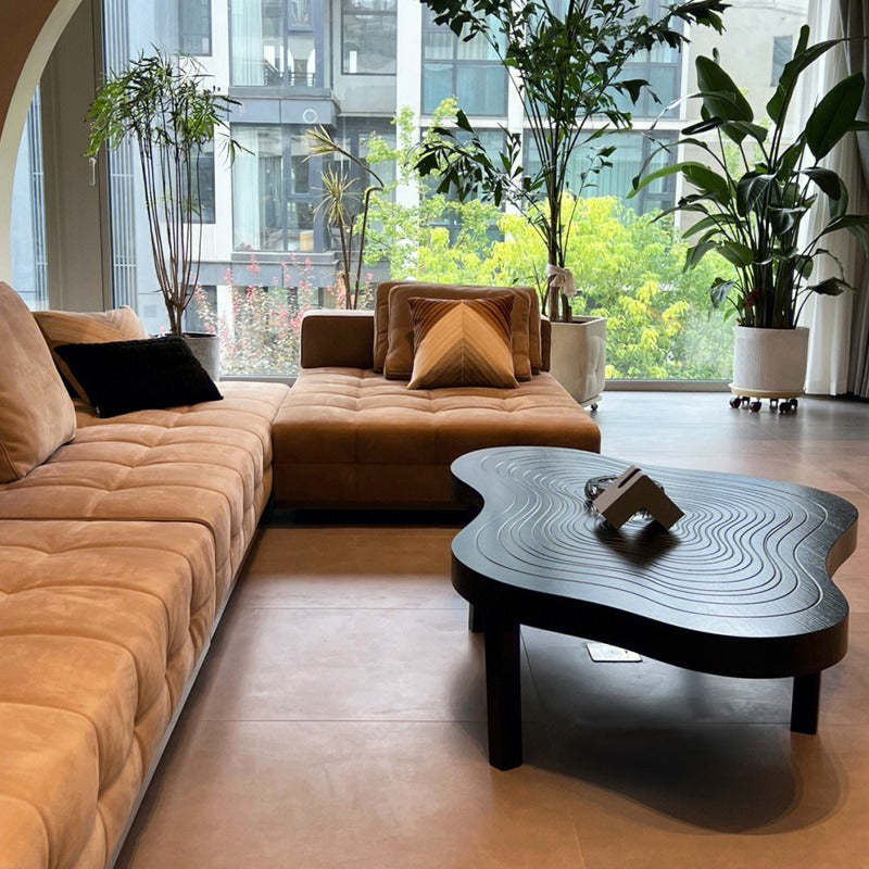 Scandinavian Wood Cloud Growth Ring Coffee Table