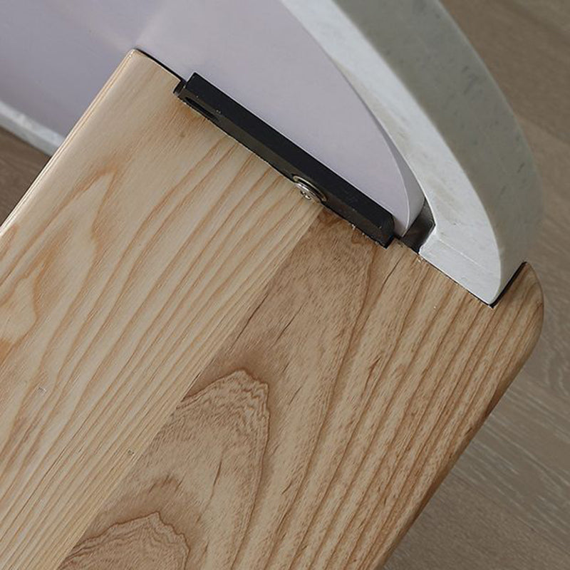 Nordic Wood Terrazzo Coffee Table Set