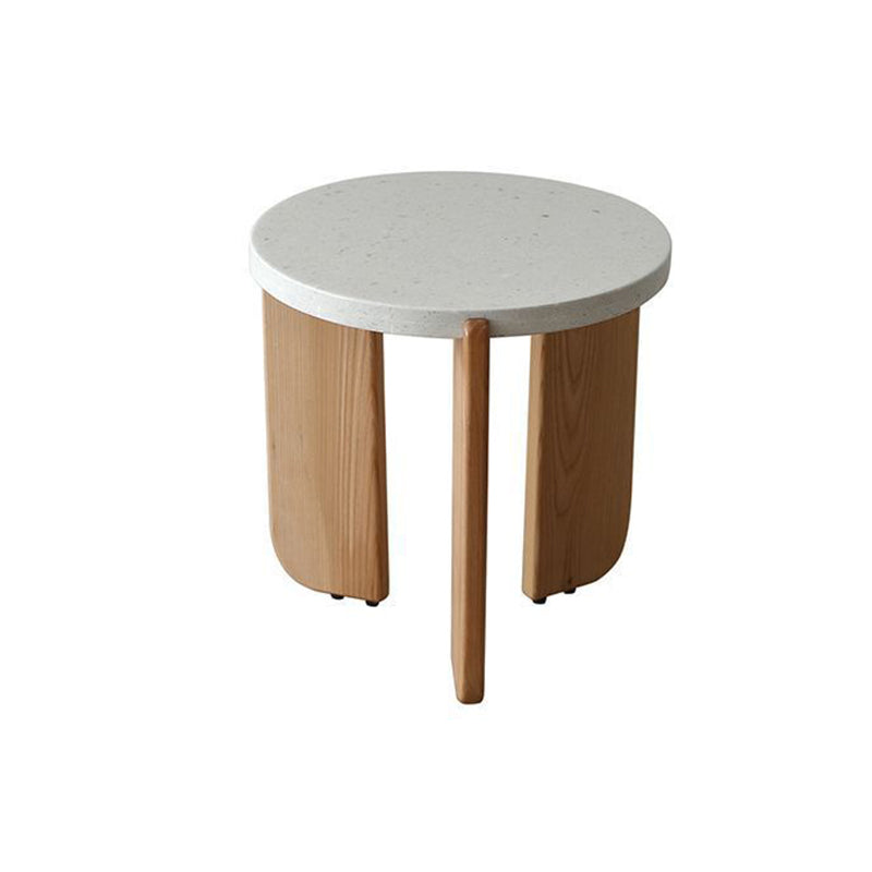 Nordic Wood Terrazzo Coffee Table Set