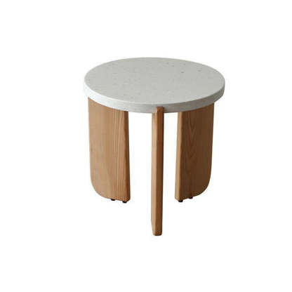 Nordic Wood Terrazzo Coffee Table Set
