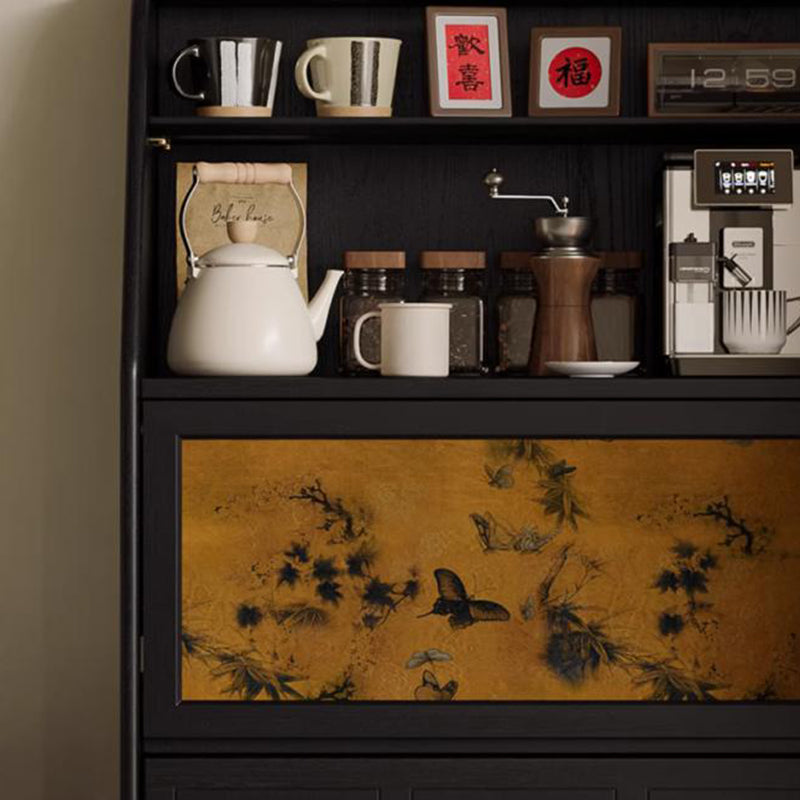French Muslin Wood 3-Drawer Side Table