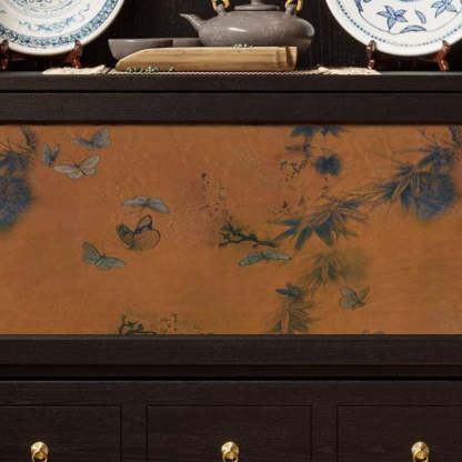 French Muslin Wood 3-Drawer Side Table