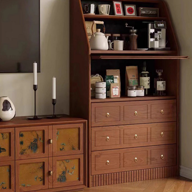 French Muslin Wood 3-Drawer Side Table