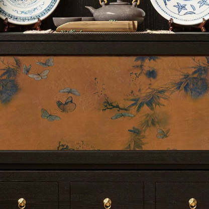 French Muslin Wood 3-Drawer Side Table