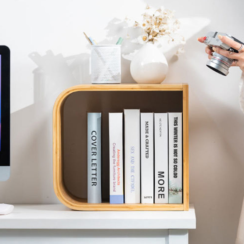 Modern Bamboo S-Shaped 2-5 Tier Bookshelf