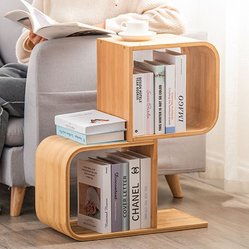 Modern Bamboo S-Shaped 2-5 Tier Bookshelf — 3