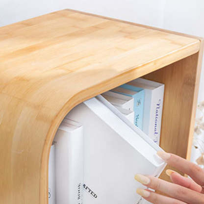 Modern Bamboo S-Shaped 2-5 Tier Bookshelf