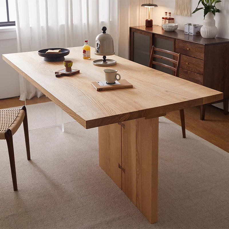 Nordic Ash Pine Acrylic Dining Table for 2/4