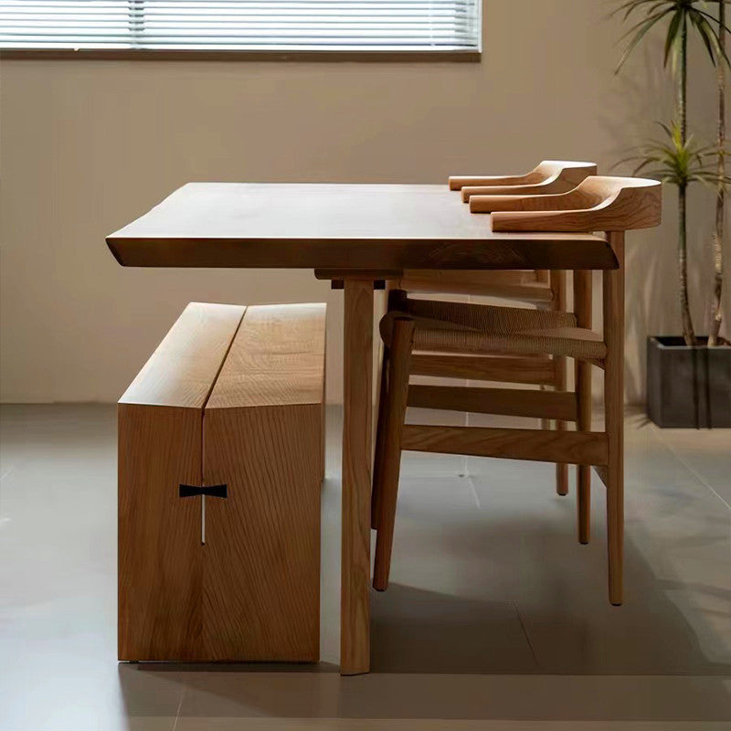 Nordic Ash Pine Acrylic Dining Table for 2/4