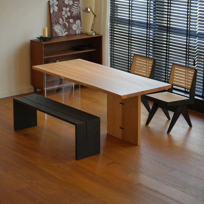 Nordic Ash Pine Acrylic Dining Table for 2/4