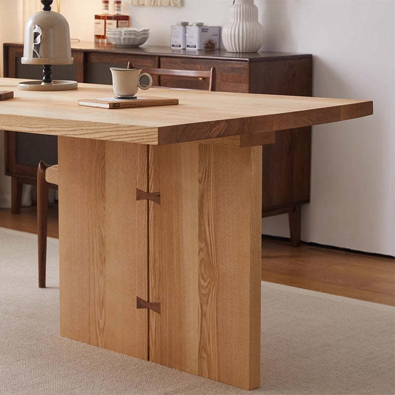 Nordic Ash Pine Acrylic Dining Table for 2/4