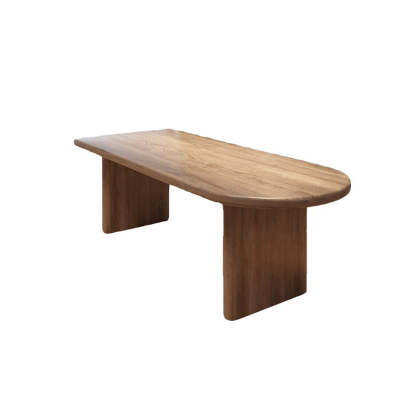 Scandinavian Pine Ash Wood Oval Dining Table