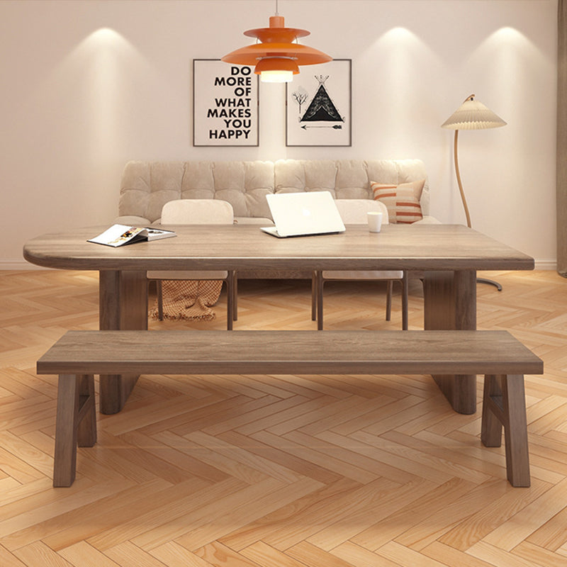 Scandinavian Pine Ash Wood Oval Dining Table