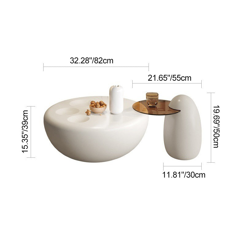 Contemporary Tempered Glass Coffee Table Set