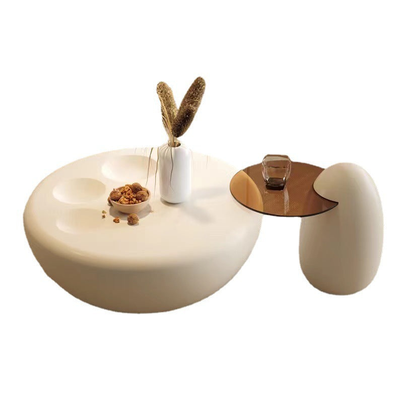 Contemporary Tempered Glass Coffee Table Set