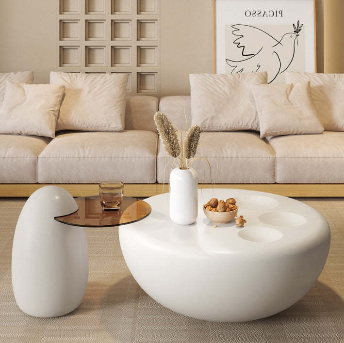 Contemporary Tempered Glass Coffee Table Set