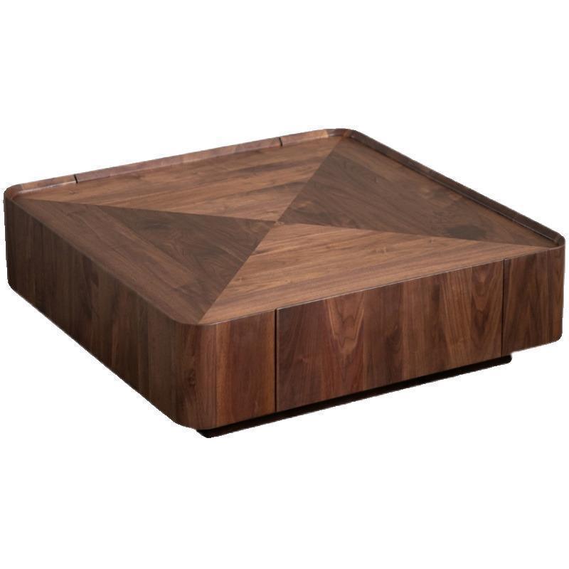 Scandinavian Walnut 2-Drawer Coffee Table