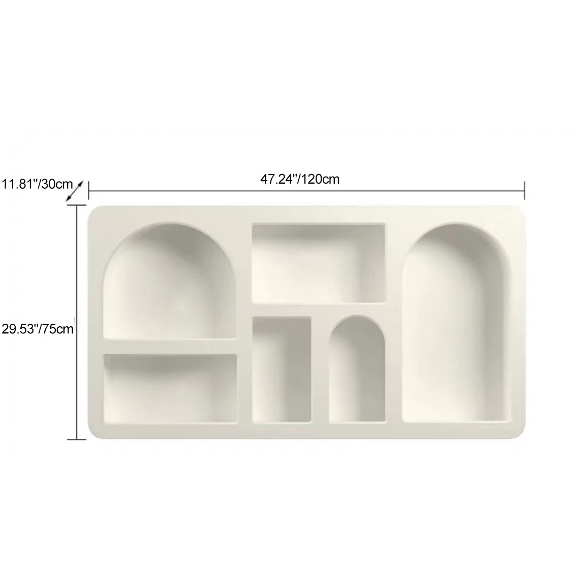 Scandinavian Plate Cave 4-6 Storage Cabinet Side Table