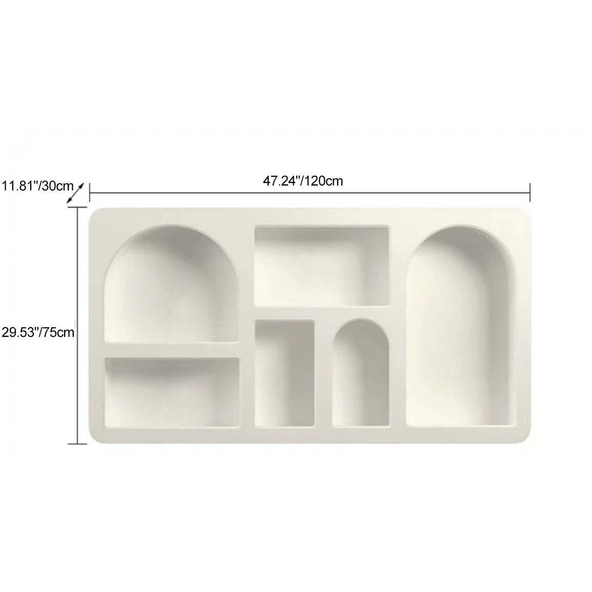Scandinavian Plate Cave 4-6 Storage Cabinet Side Table